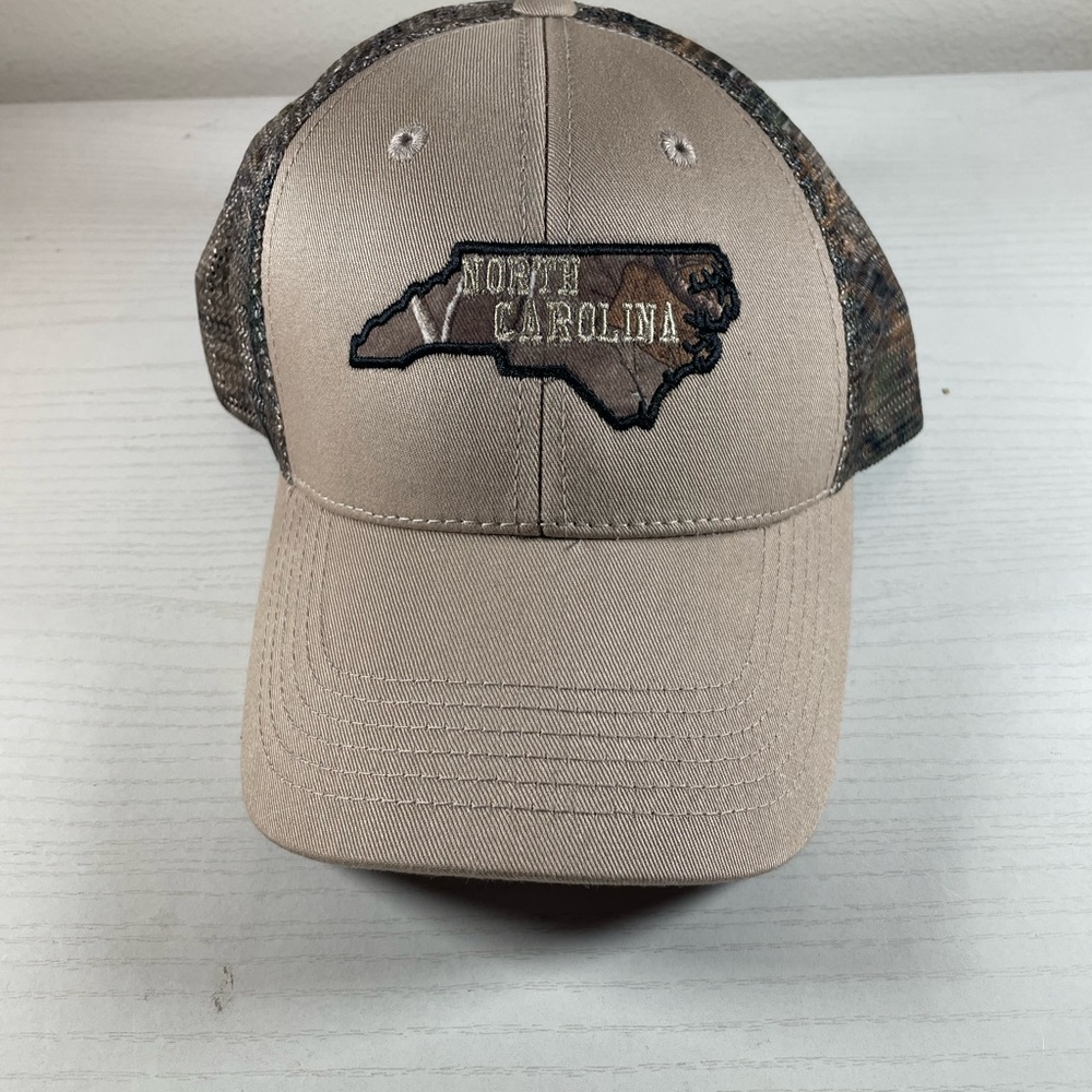 North Carolina Embroidered Tan Cap Brand New